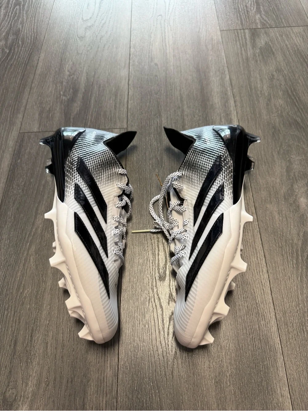 Mens adidas Adizero Electric II American Football Cleats White JQ3962 Mens Sz 12
